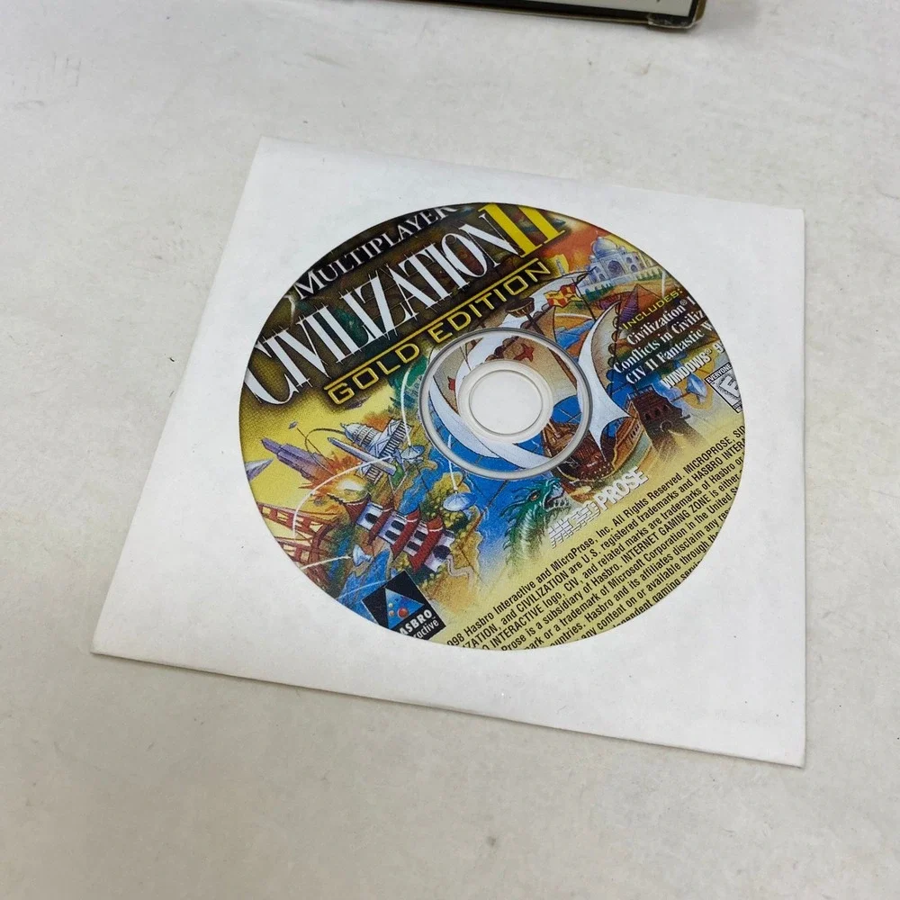 MicroProse Civilization II Gold Edition Multiplayer PC Windows 95 Big Box 53047